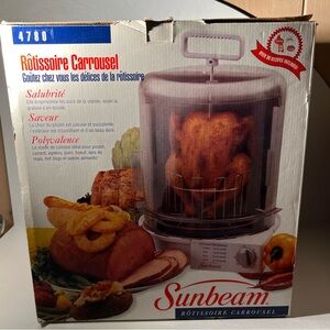 SUNBEAM Vertical Rotisserie Carousel Broiler—#4780—Excellent